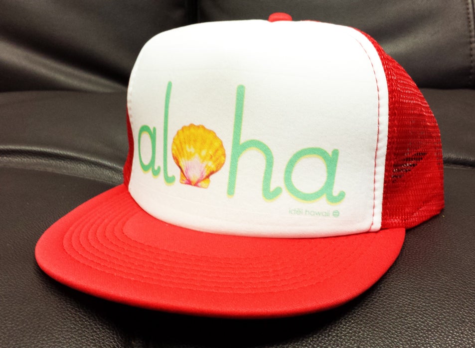 idēl Aloha Sunrise hat - Red