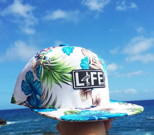 -BLUE HAWAII-  IDĒL Floral Snapback